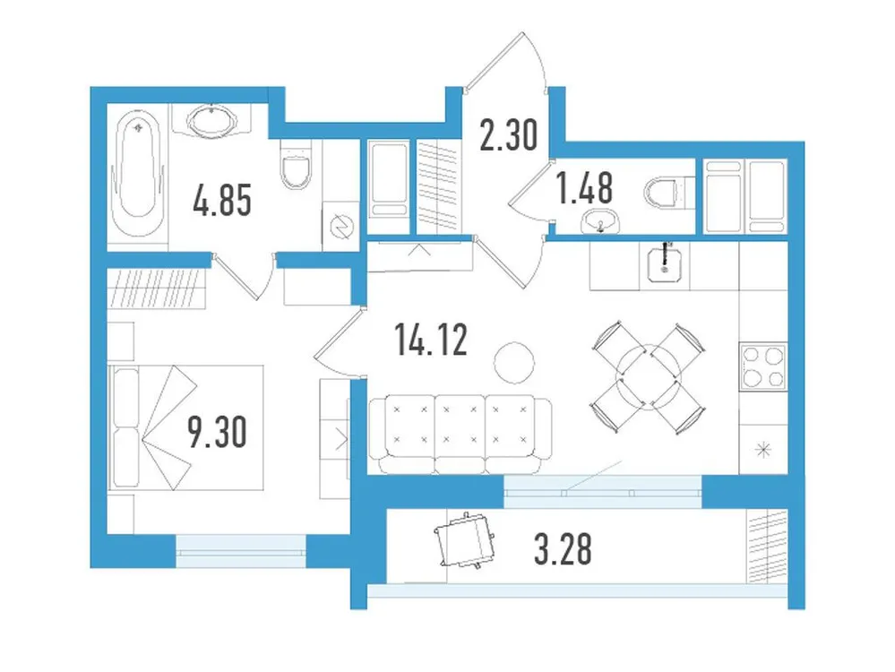 Продается 1-комнатная квартира, 33 м² - Фото 2