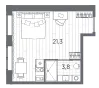 Продается студия, 25,1 м² - Фото 1