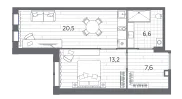 Продается 2-комнатная квартира, 47,9 м² - Фото 1