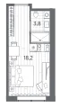 Продается студия, 22 м² - Фото 1
