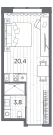 Продается студия, 24,2 м² - Фото 1