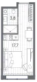 Продается студия, 21,5 м² - Фото 1