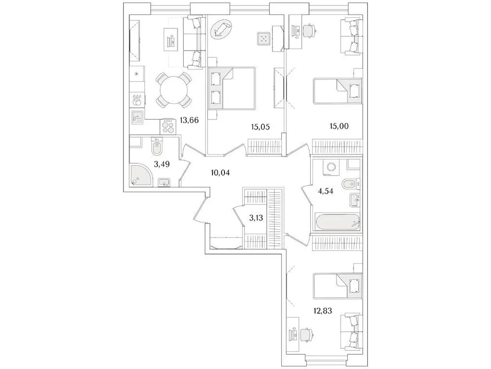 Продается 3-комнатная квартира, 78 м² - Фото 1