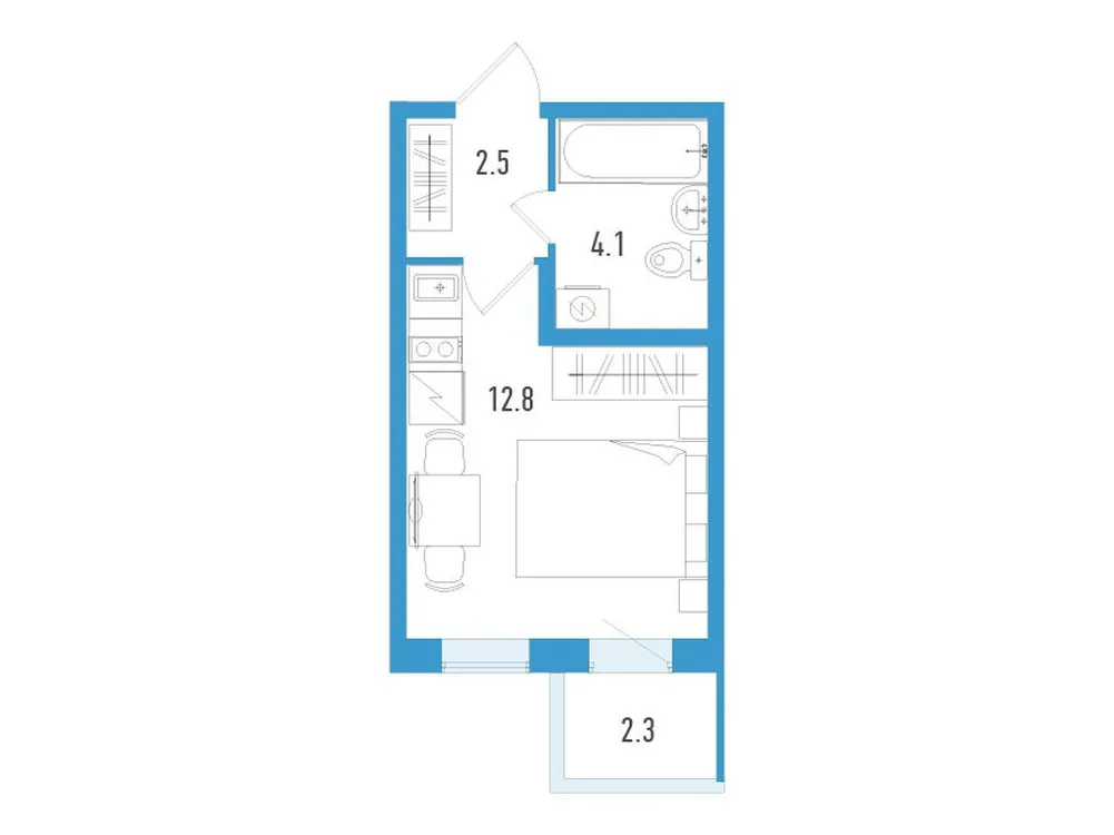 Продается студия, 20,1 м² - Фото 2