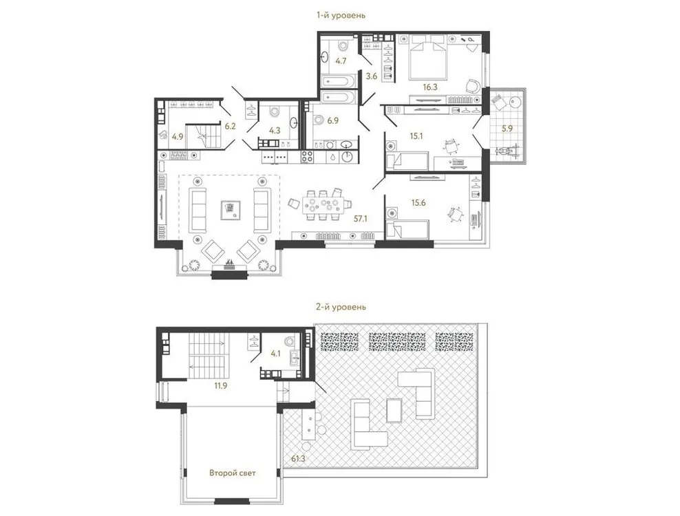 Продается 3-комнатная квартира, 150,7 м² - Фото 1