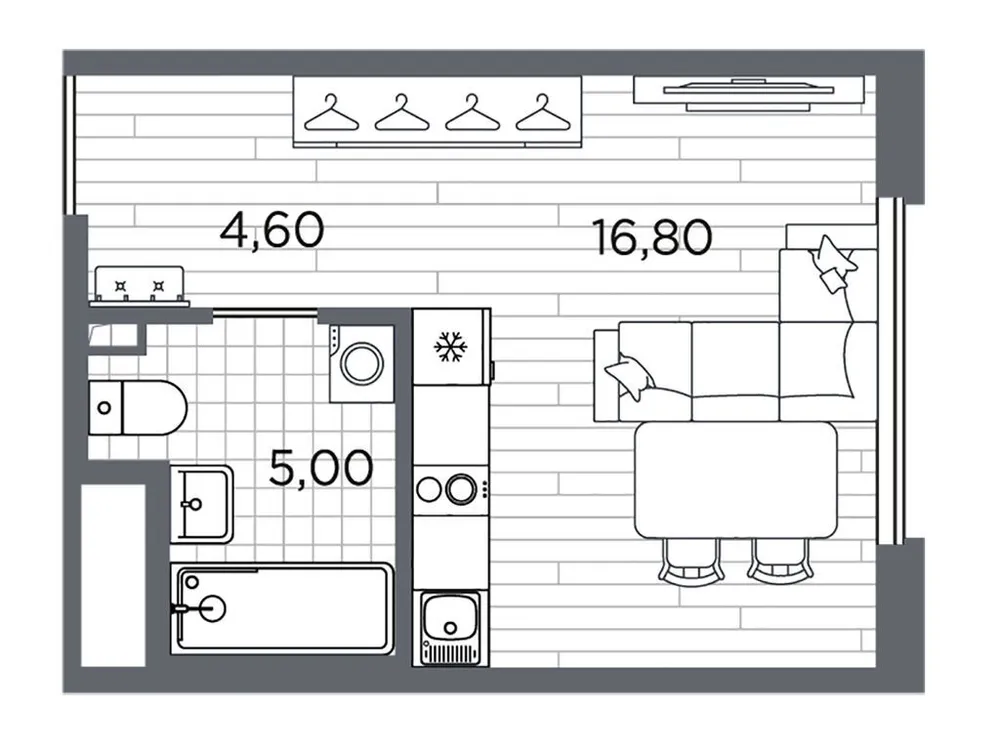 Продается студия, 26,4 м² - Фото 1