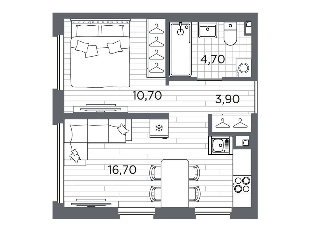 Продается 1-комнатная квартира, 36 м² - Фото 1