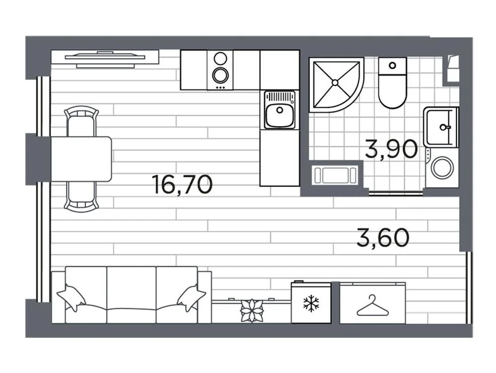Продается студия, 24,2 м² - Фото 1