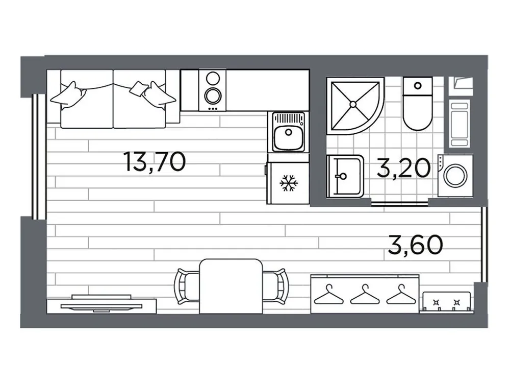 Продается студия, 20,5 м² - Фото 1