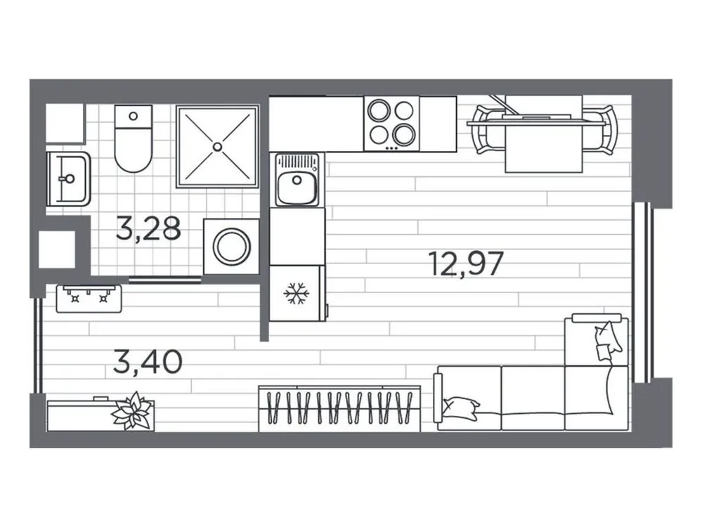 Продается студия, 19,9 м² - Фото 1