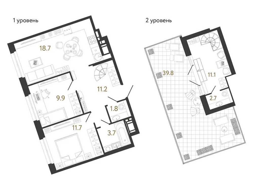 Продается 2-комнатная квартира, 70,8 м² - Фото 1