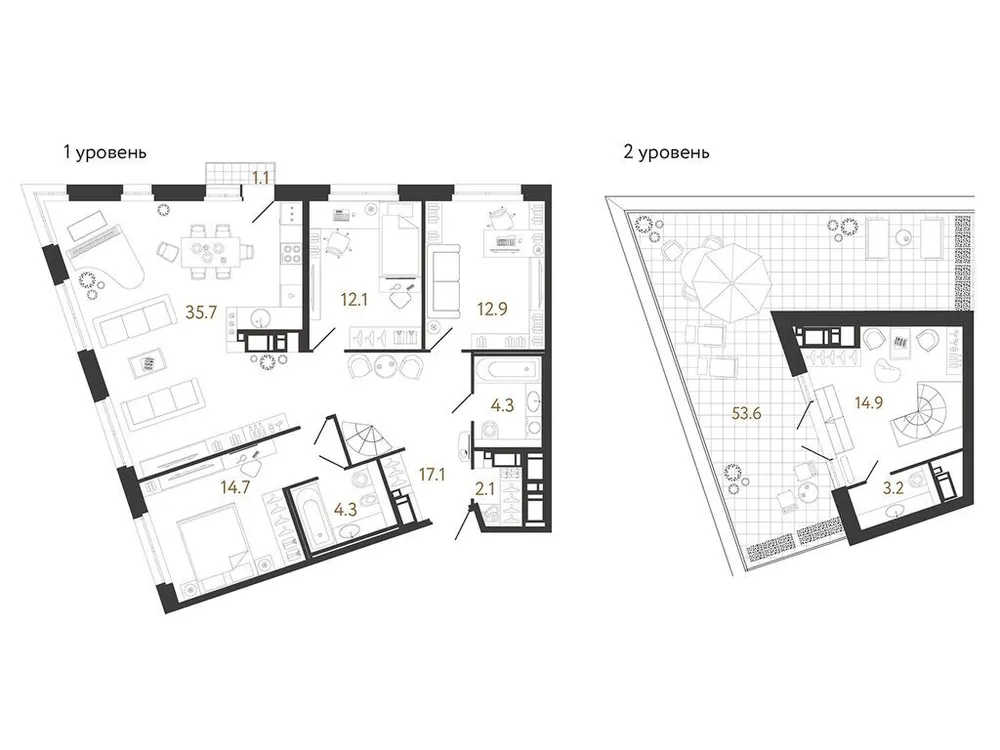 Продается 3-комнатная квартира, 121,3 м² - Фото 1