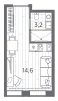 Продается студия, 17,8 м² - Фото 1